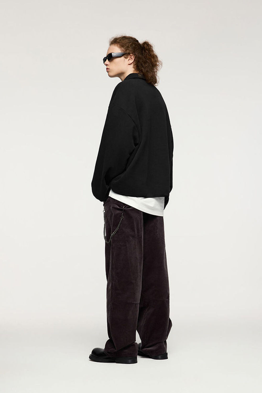 Fleece Polo Collar Pullover: Stylish and Comfortable Top