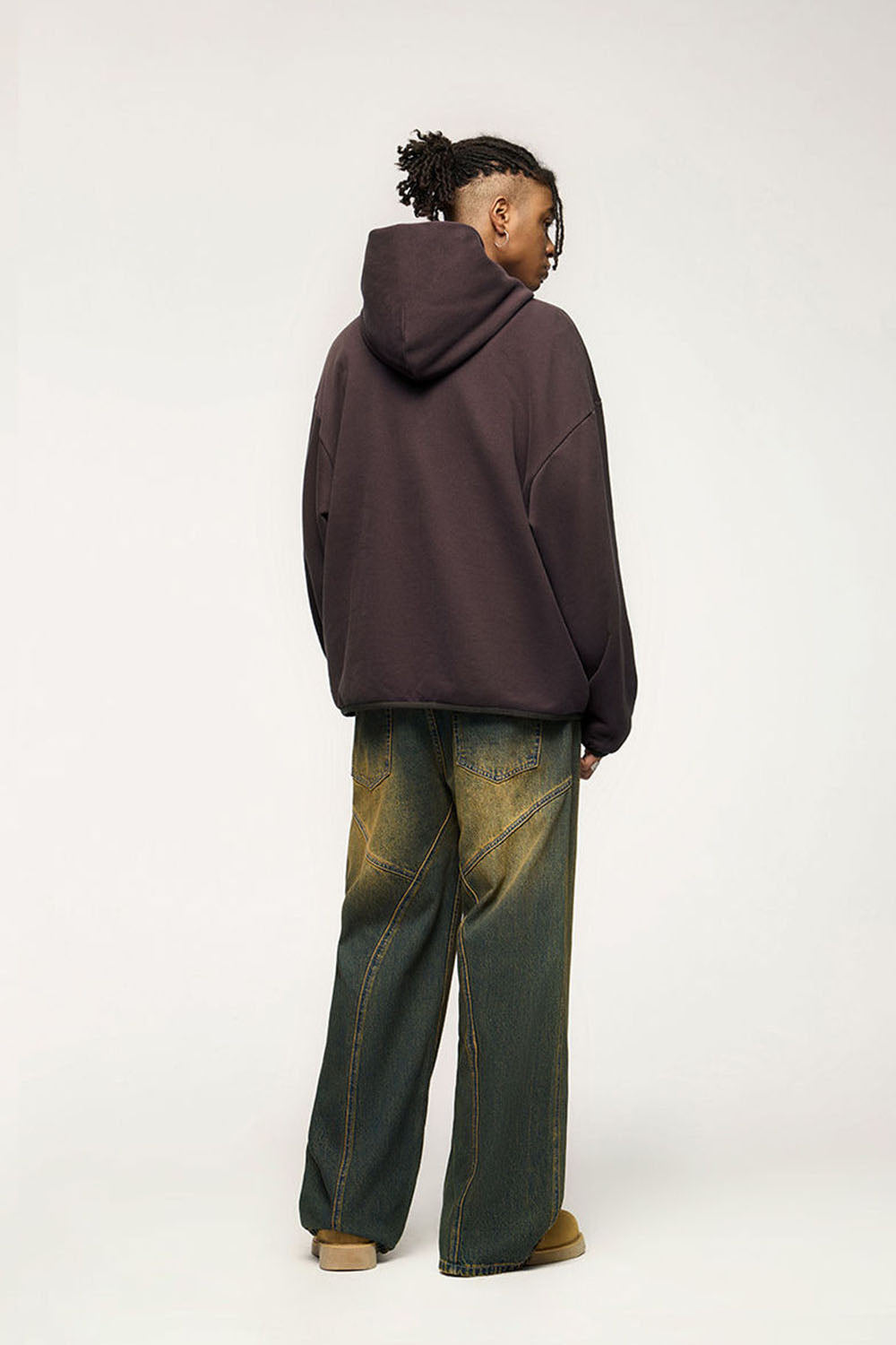 Hooded Fleece Sweatshirt: Casual Loose Pullover