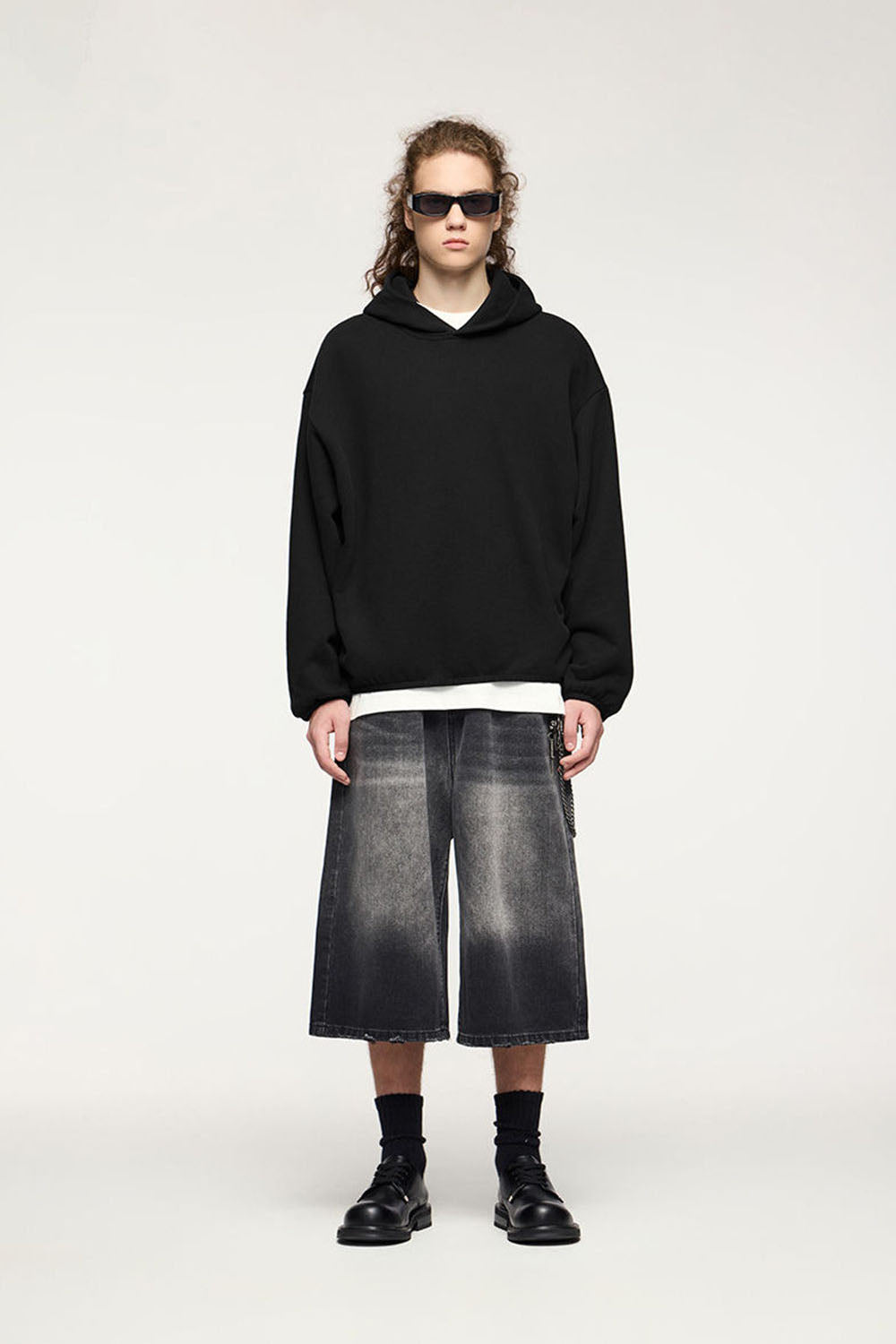 Hooded Fleece Sweatshirt: Casual Loose Pullover