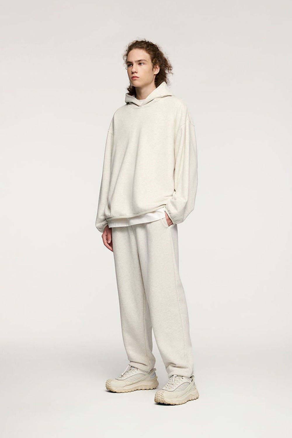 Hooded Fleece Sweatshirt: Casual Loose Pullover