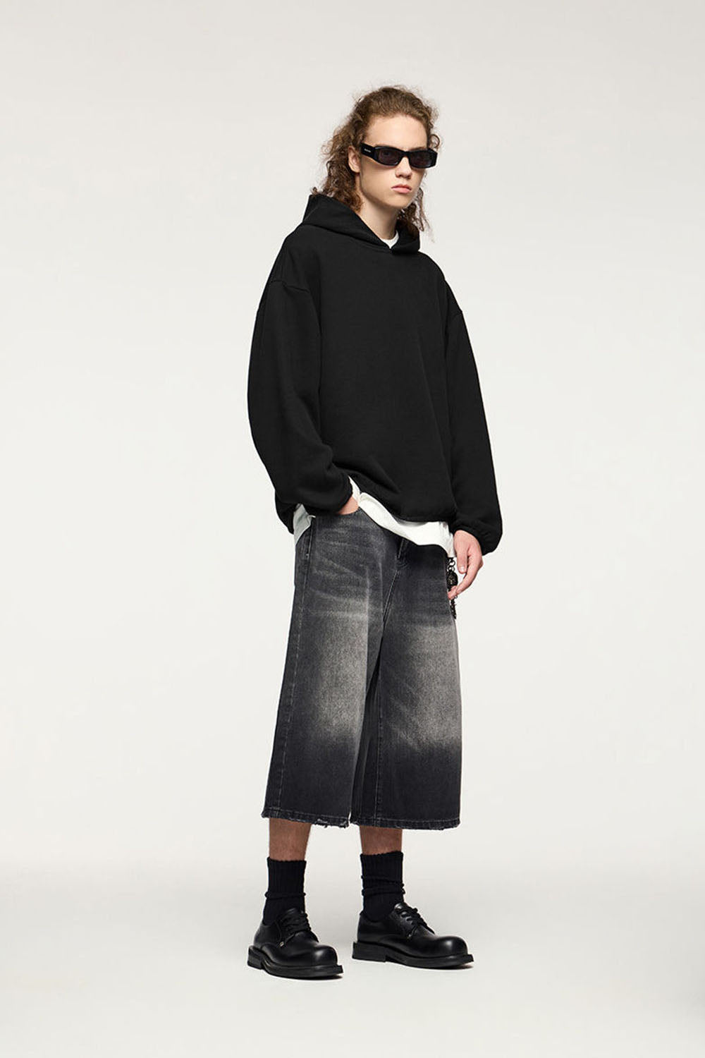 Hooded Fleece Sweatshirt: Casual Loose Pullover