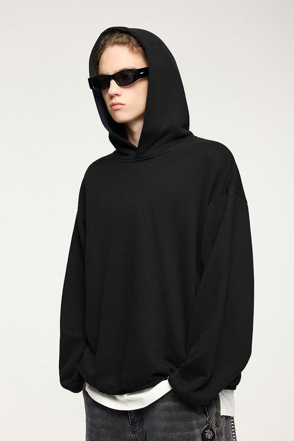 Hooded Fleece Sweatshirt: Casual Loose Pullover
