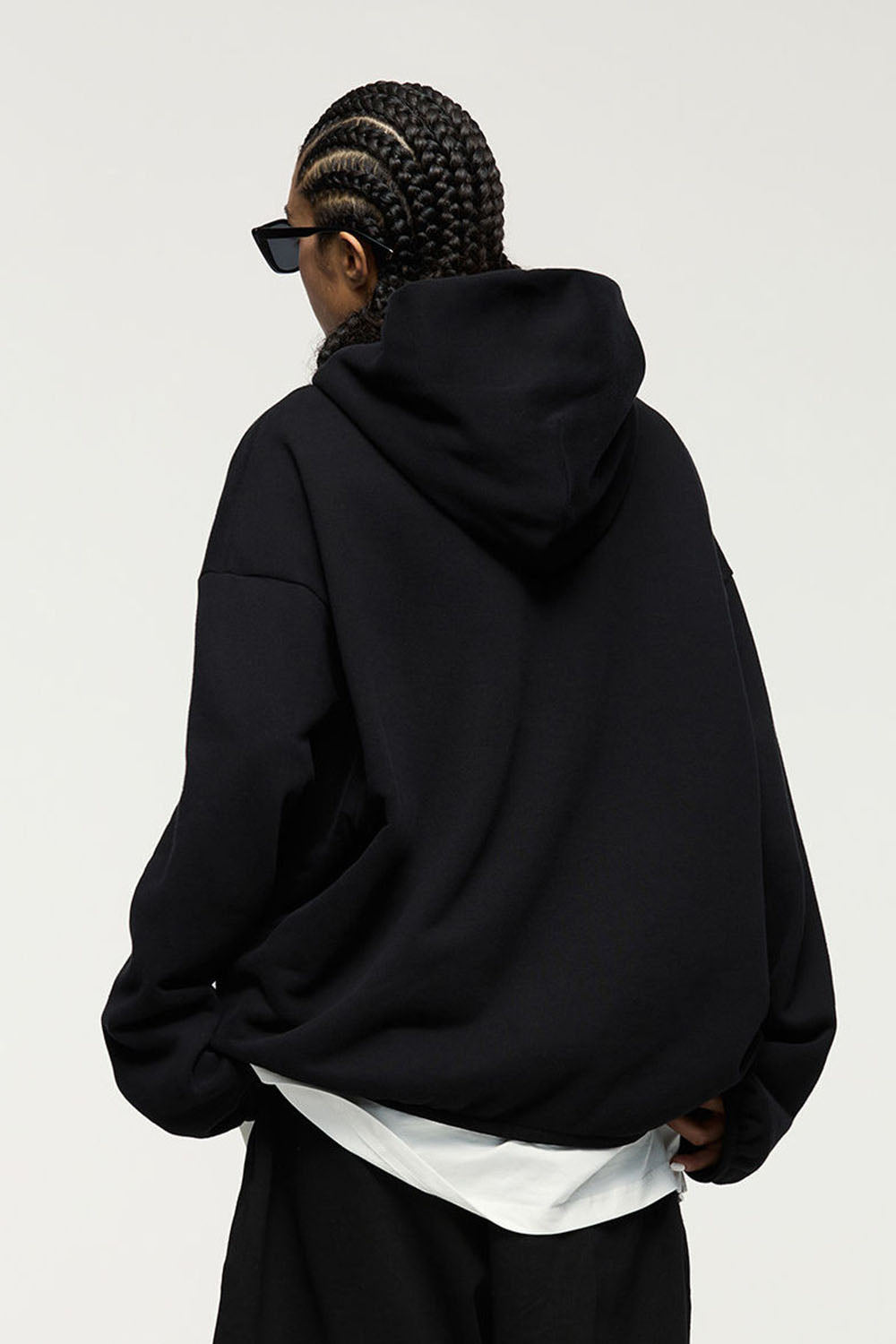 Hooded Fleece Sweatshirt: Casual Loose Pullover