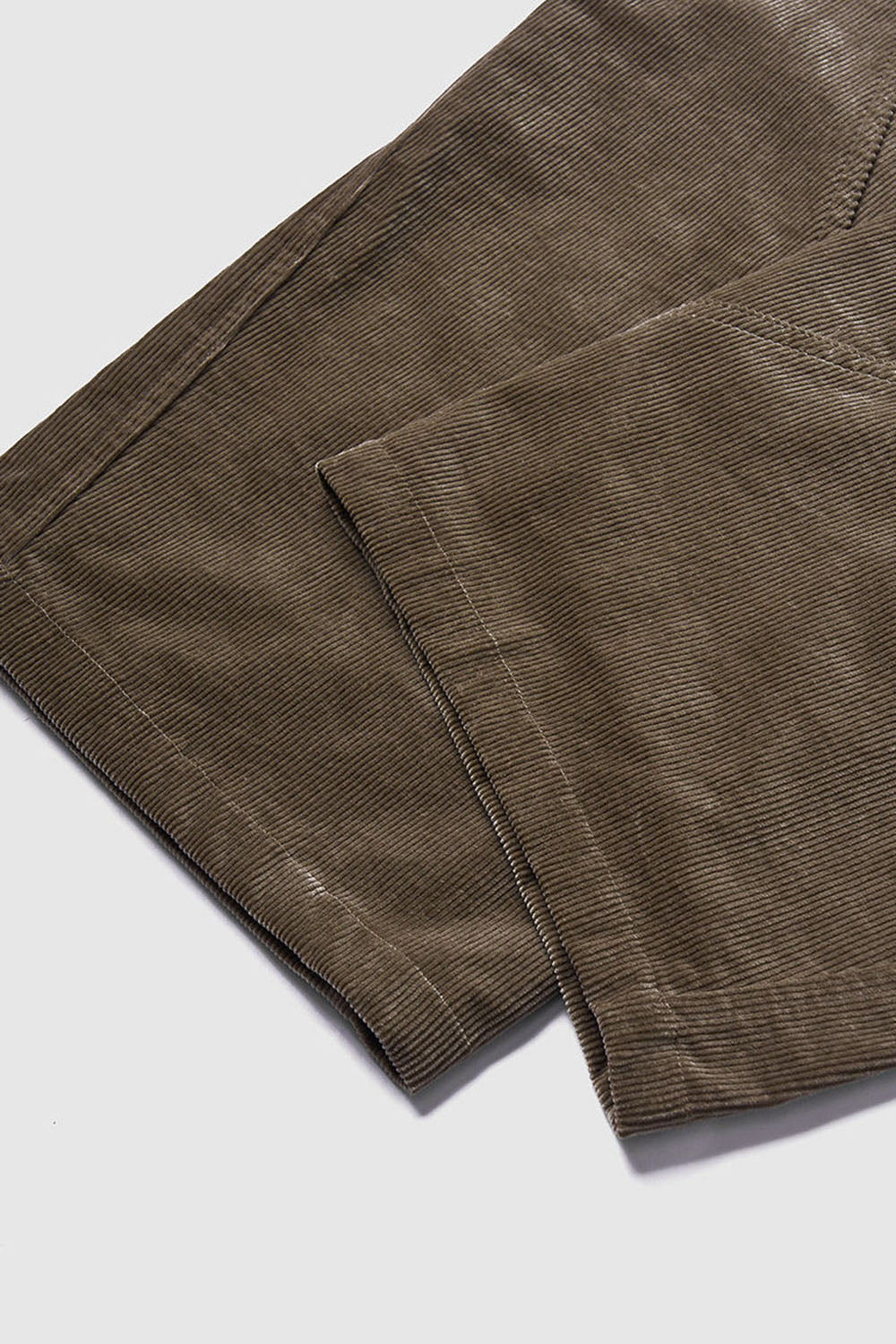 Cotton Corduroy Curved Utility Pants: Retro Sculpted Cut