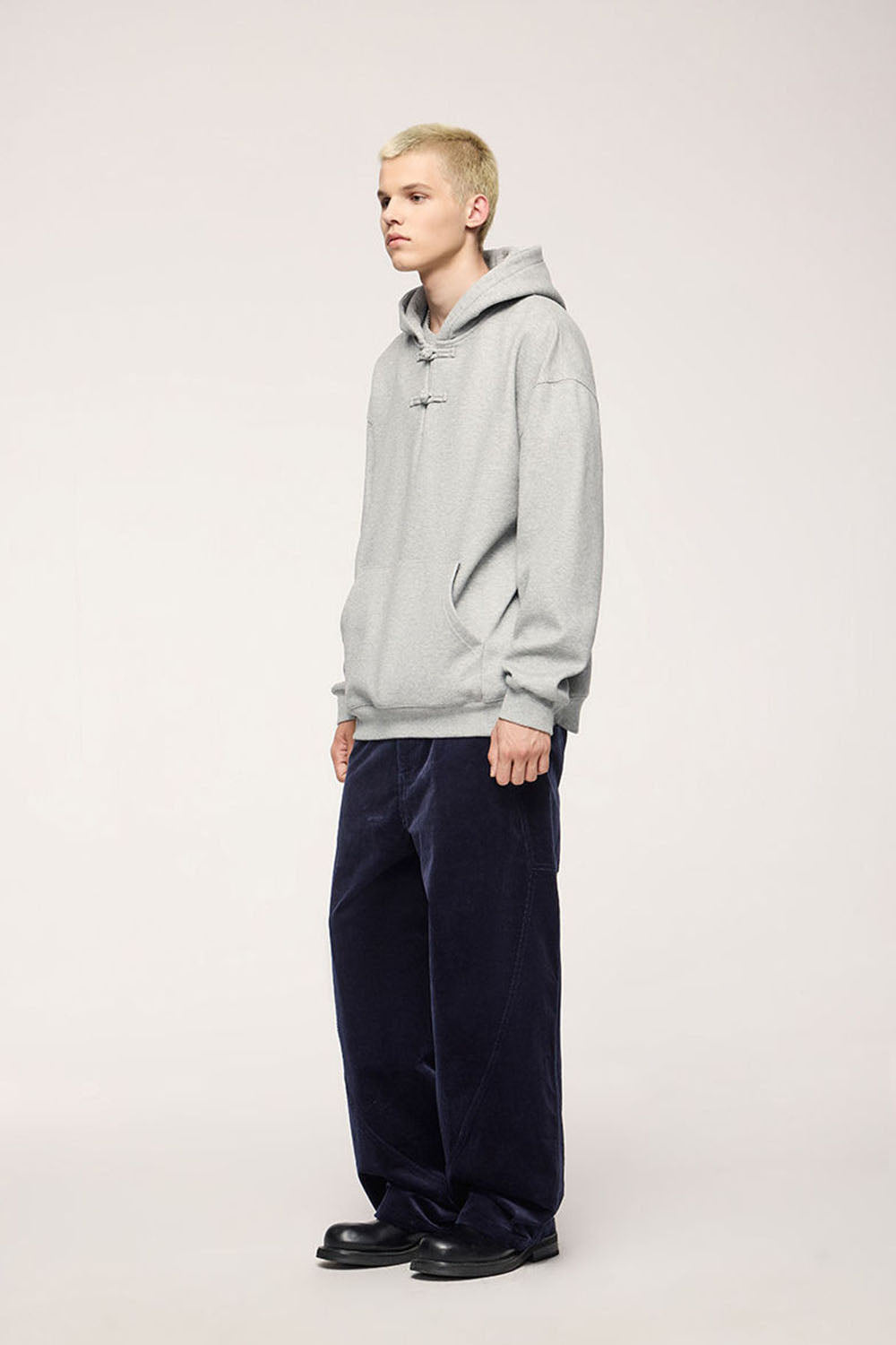 Cotton Corduroy Curved Utility Pants: Retro Sculpted Cut