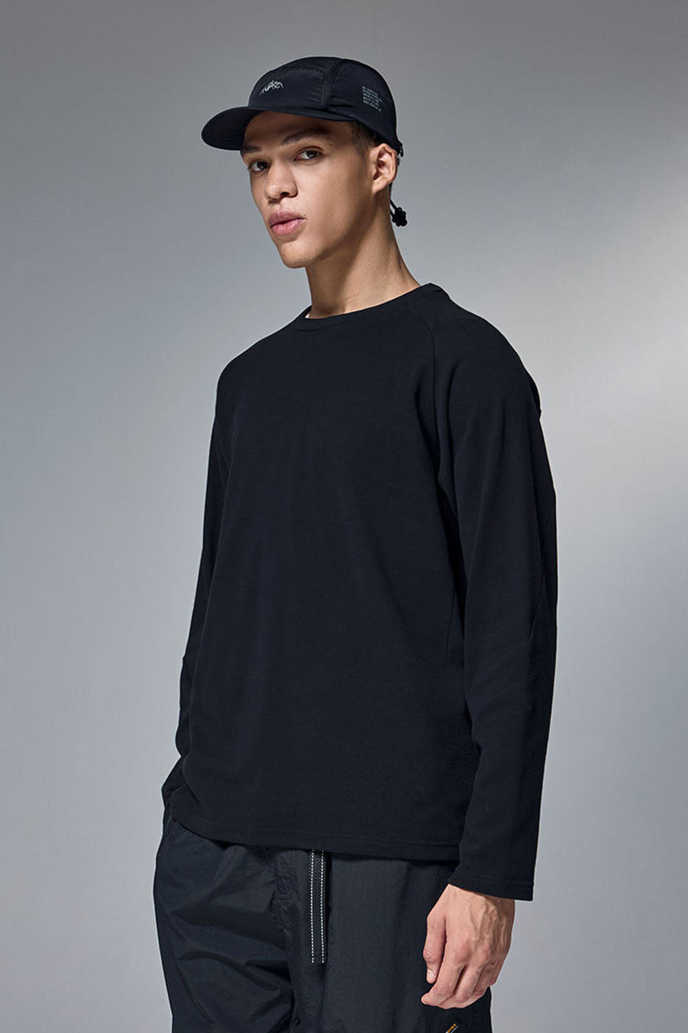 Double-Sided Velvet Crew Neck Long Sleeve T-Shirt: Sport Outdoor Wear