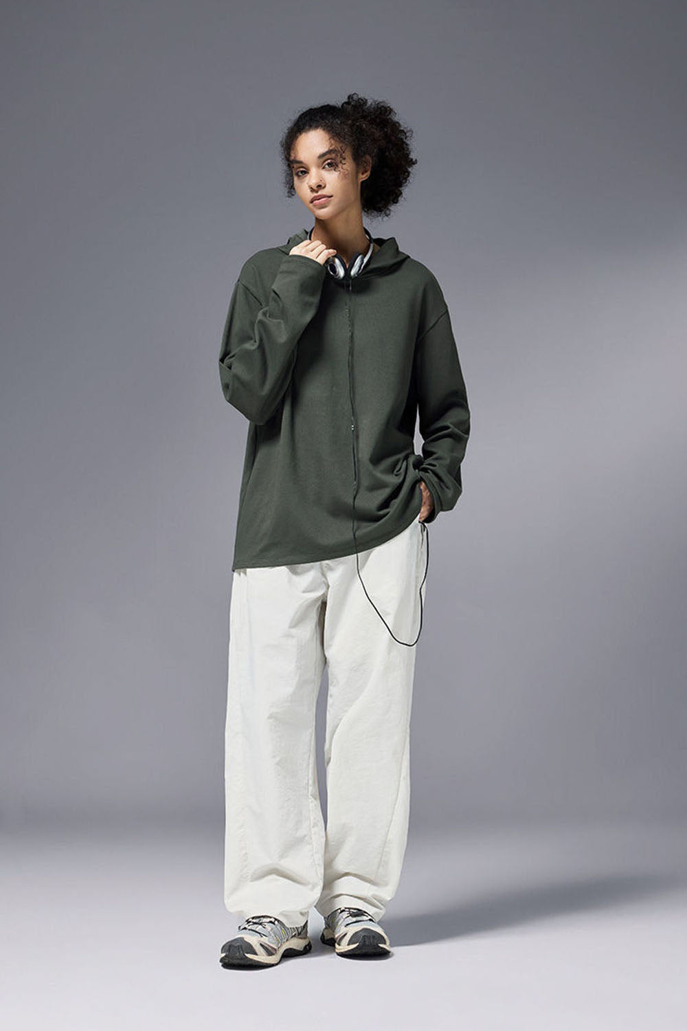 Double-Sided Velvet Hooded Long Sleeve Sweatshirt: Lightweight Sport Outdoor Top