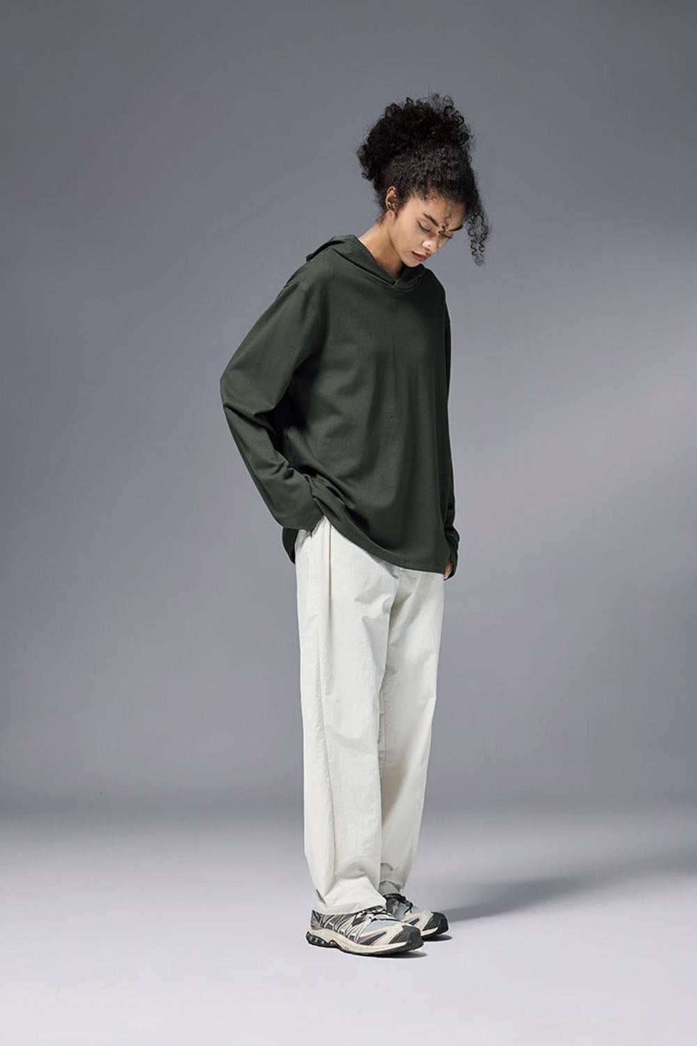 Double-Sided Velvet Hooded Long Sleeve Sweatshirt: Lightweight Sport Outdoor Top