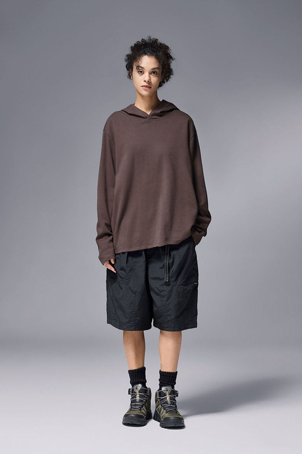 Double-Sided Velvet Hooded Long Sleeve Sweatshirt: Lightweight Sport Outdoor Top