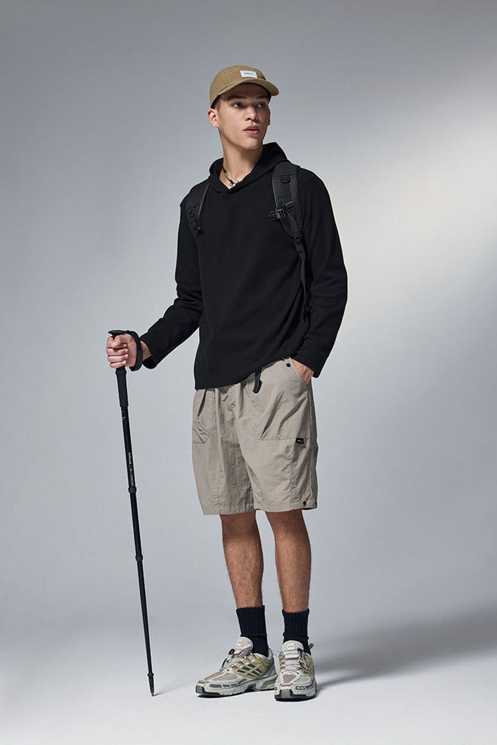 Double-Sided Velvet Hooded Long Sleeve Sweatshirt: Lightweight Sport Outdoor Top