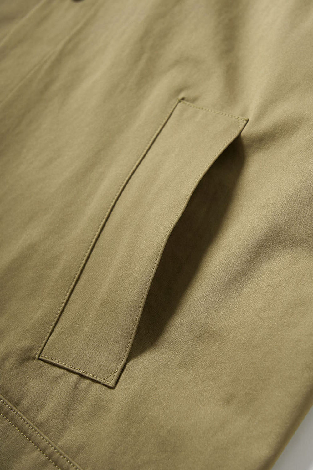Elastic Wrinkle-Resistant Safari Jacket: Vintage Workwear with Fold-Over Collar