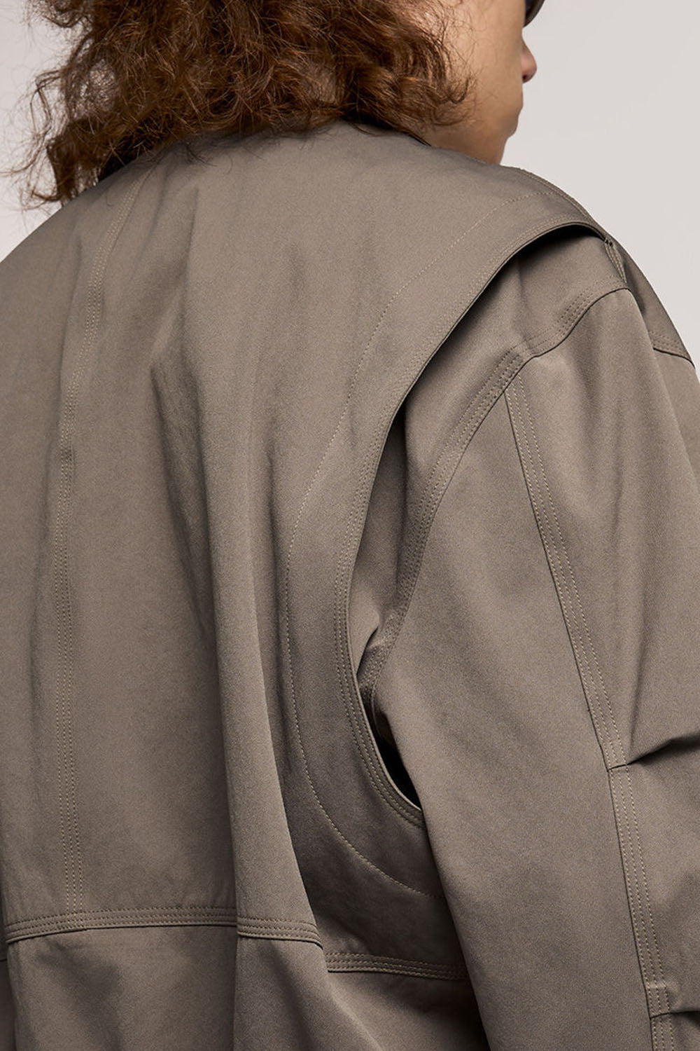 Elastic Rivet Utility Cropped Jacket: Vintage Collared Lumberjack Workwear