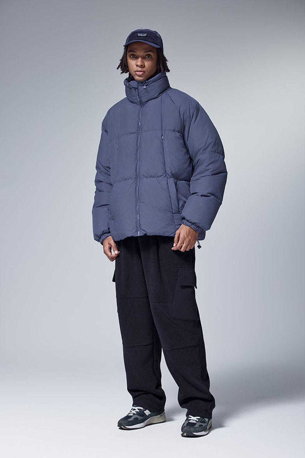 Thermostatic Yarn Fleece Utility Trousers: 325G Casual Straight-Leg Pants