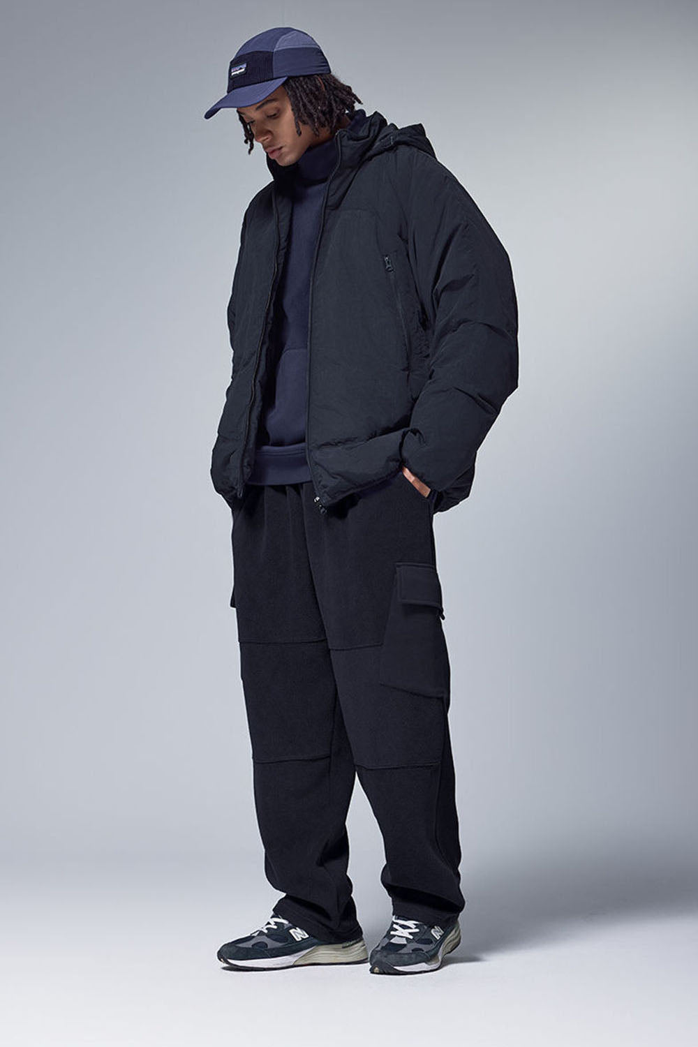 Thermostatic Yarn Fleece Utility Trousers: 325G Casual Straight-Leg Pants