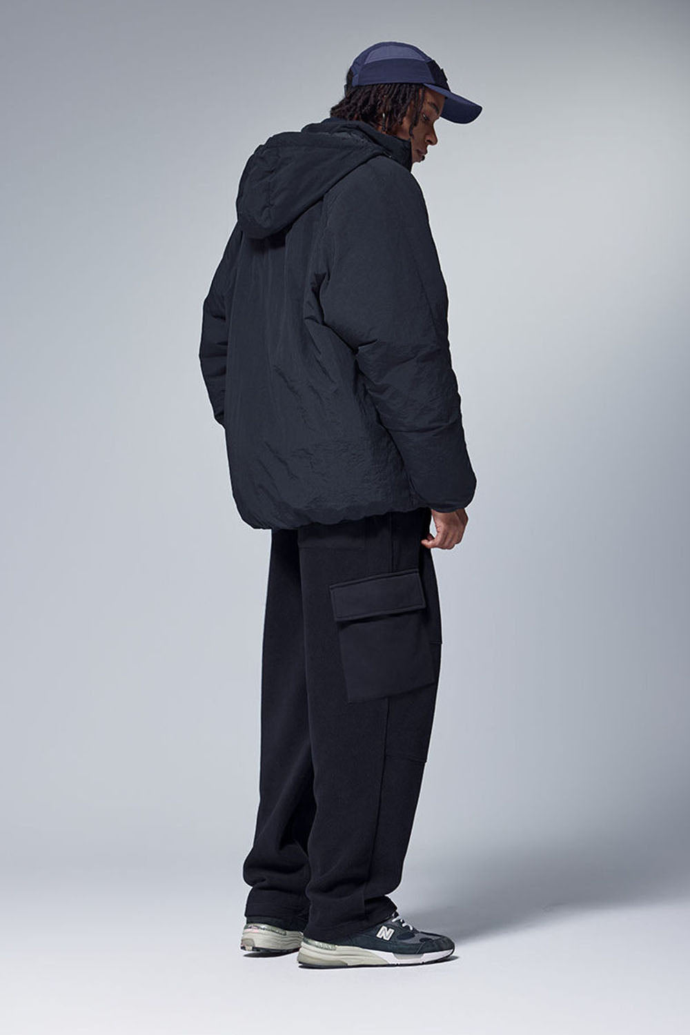 Thermostatic Yarn Fleece Utility Trousers: 325G Casual Straight-Leg Pants