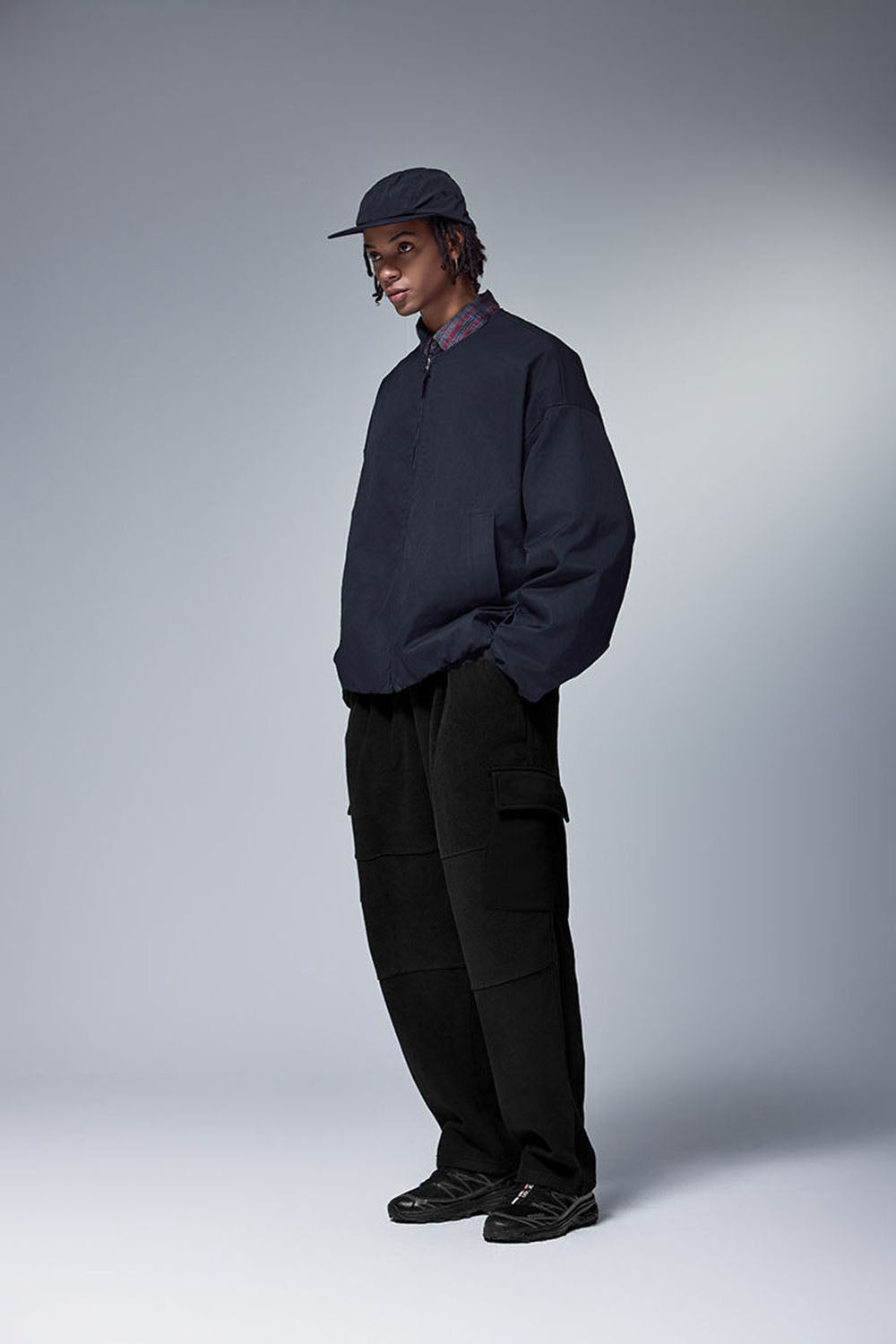 Thermostatic Yarn Fleece Utility Trousers: 325G Casual Straight-Leg Pants