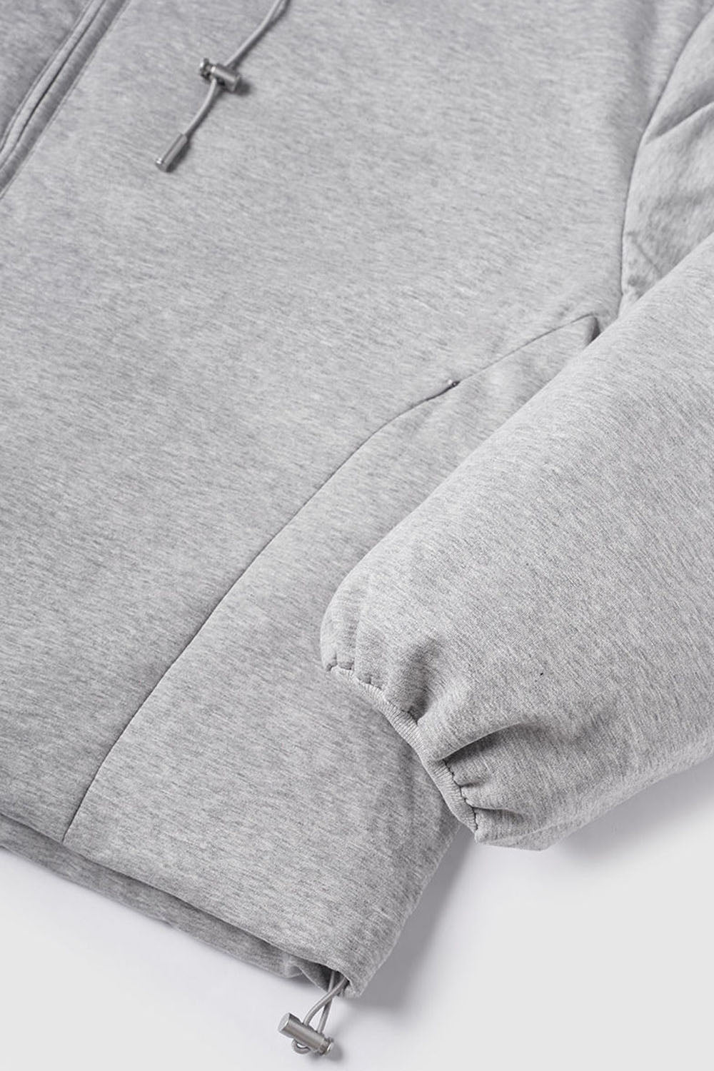 Functional Knit Fabric Down Jacket with 90% Down Fill and Solid Color Hooded Design