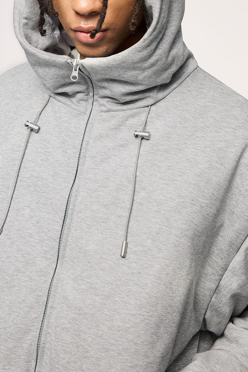 Functional Knit Fabric Down Jacket with 90% Down Fill and Solid Color Hooded Design