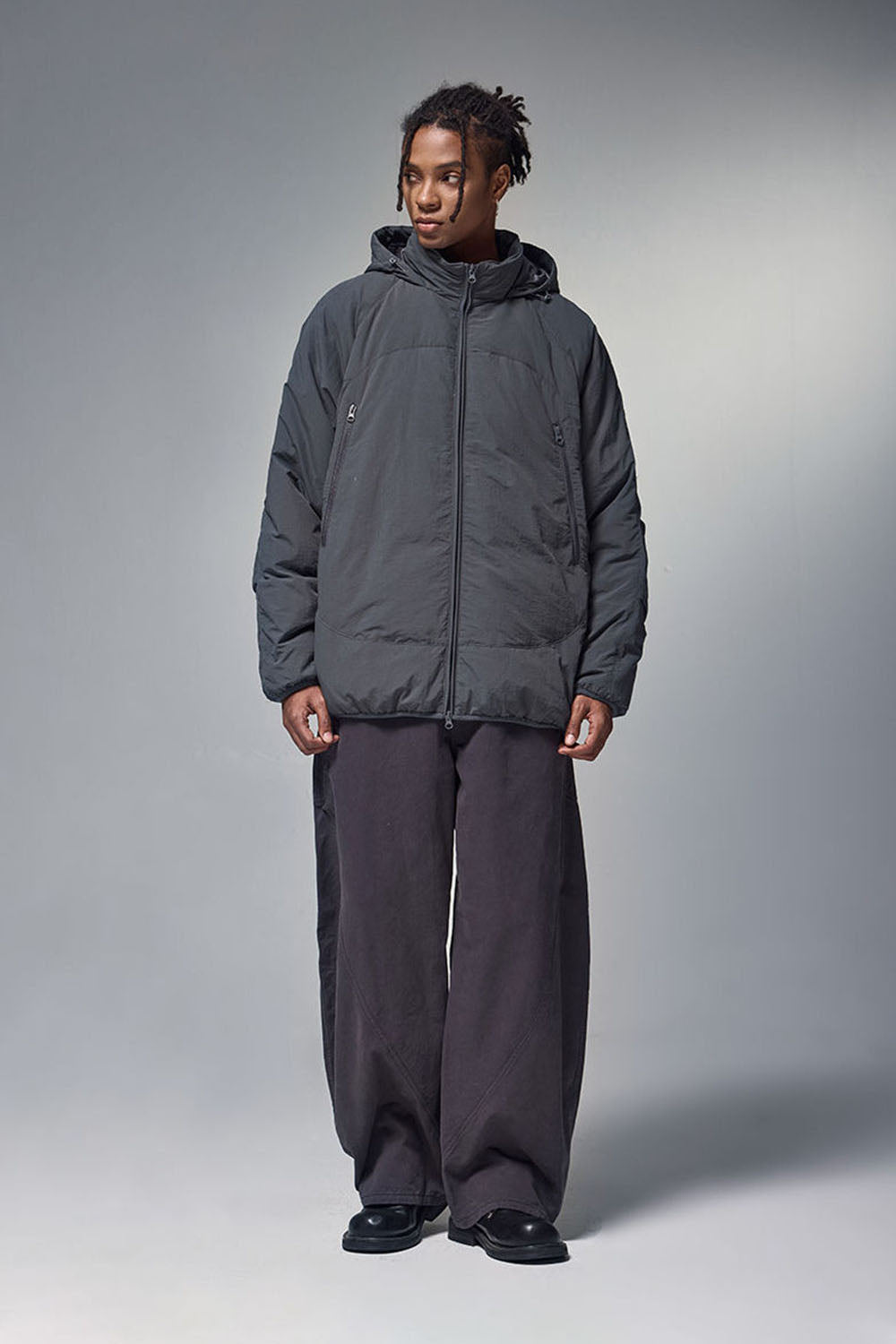 Triple Protection Lightweight Down Jacket with 90% Down Fill and High Collar