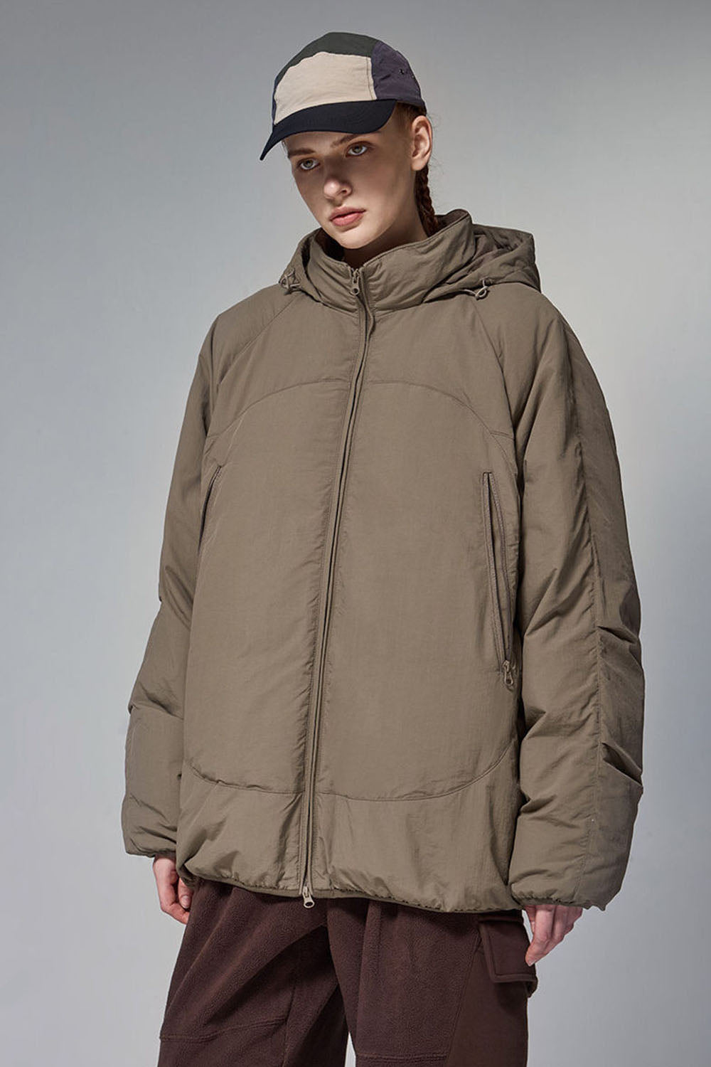 Triple Protection Lightweight Down Jacket with 90% Down Fill and High Collar