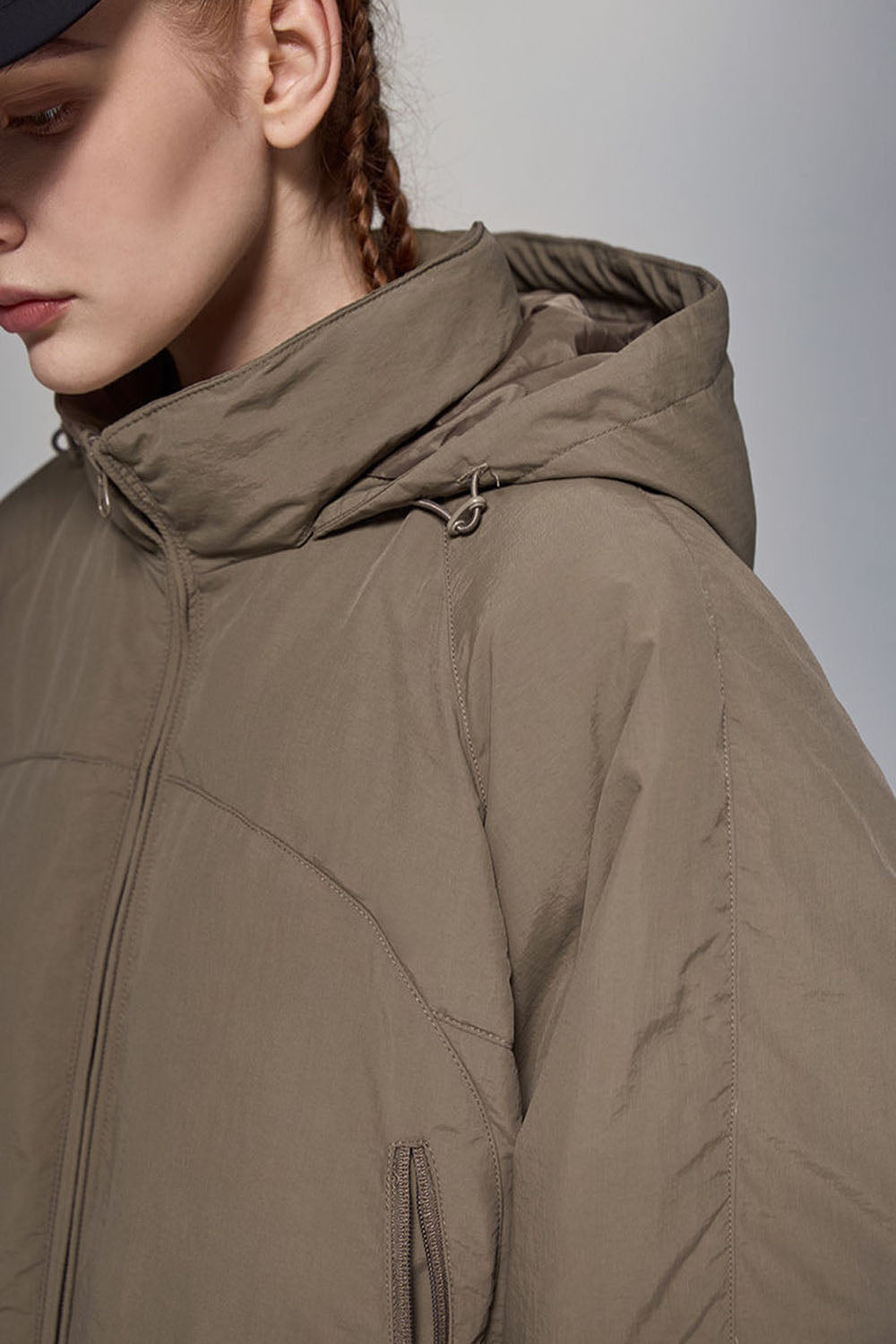 Triple Protection Lightweight Down Jacket with 90% Down Fill and High Collar
