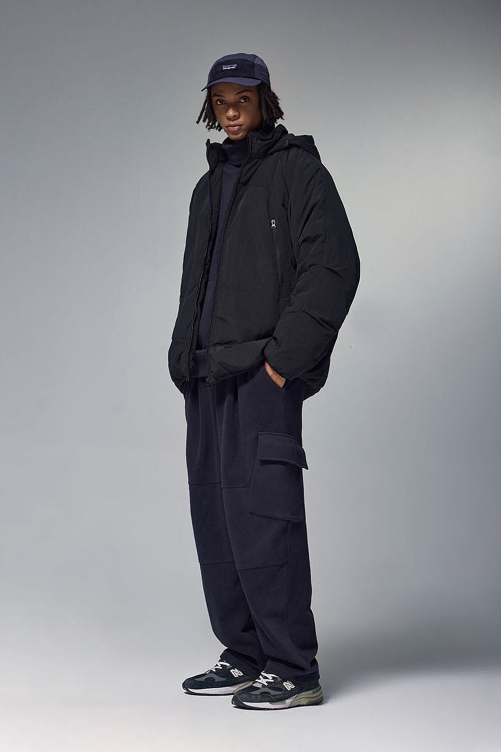 Triple Protection Lightweight Down Jacket with 90% Down Fill and High Collar