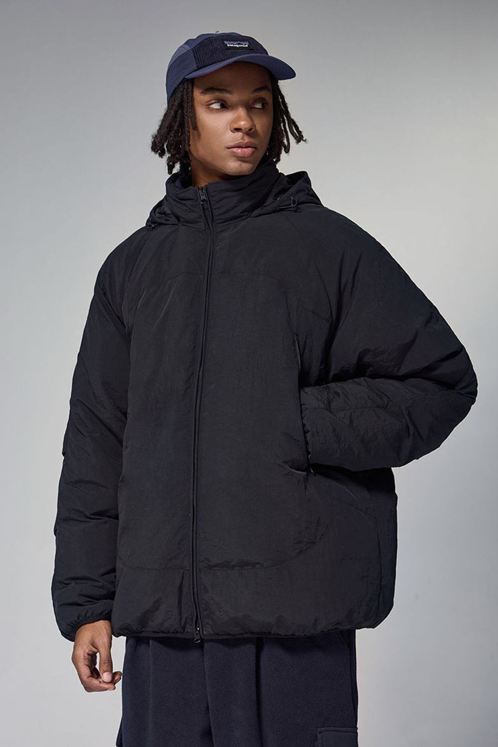 Triple Protection Lightweight Down Jacket with 90% Down Fill and High Collar