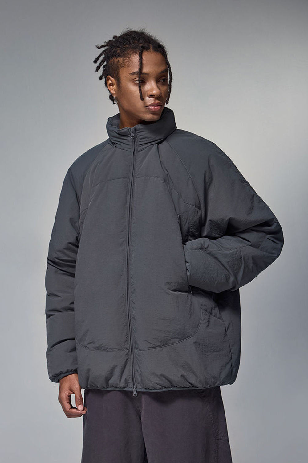 Triple Protection Lightweight Down Jacket with 90% Down Fill and High Collar
