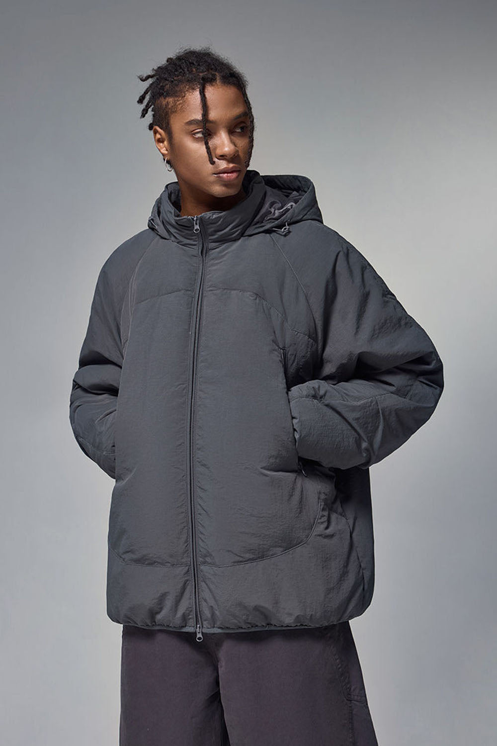 Triple Protection Lightweight Down Jacket with 90% Down Fill and High Collar