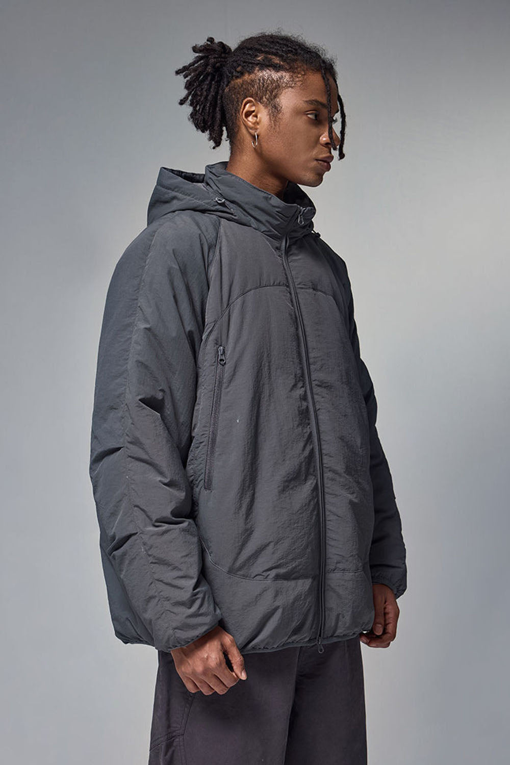Triple Protection Lightweight Down Jacket with 90% Down Fill and High Collar