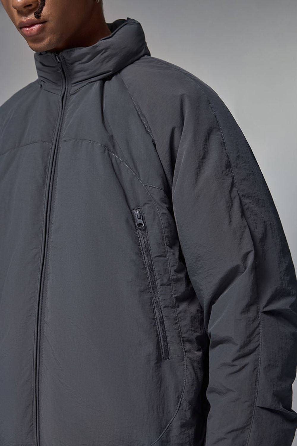 Triple Protection Lightweight Down Jacket with 90% Down Fill and High Collar