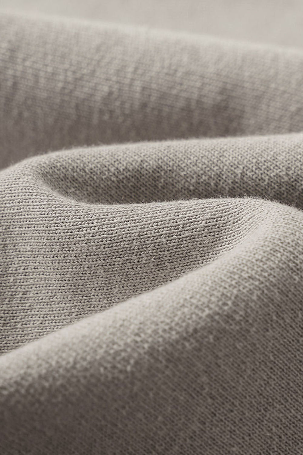 Horizontal Knit Half-Zip Fleece Sweatshirt with Stand Collar and Loose Fit