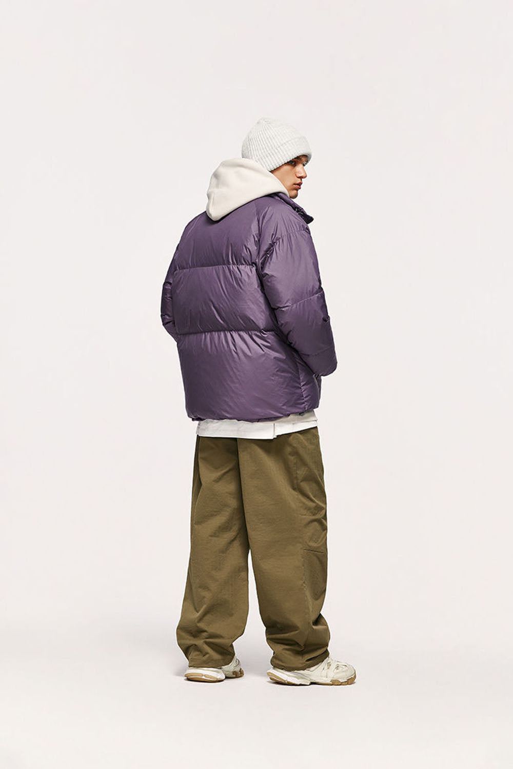 Teflon Coated Triple Protection Toast Down Jacket with 90% Down Filling and High Neck