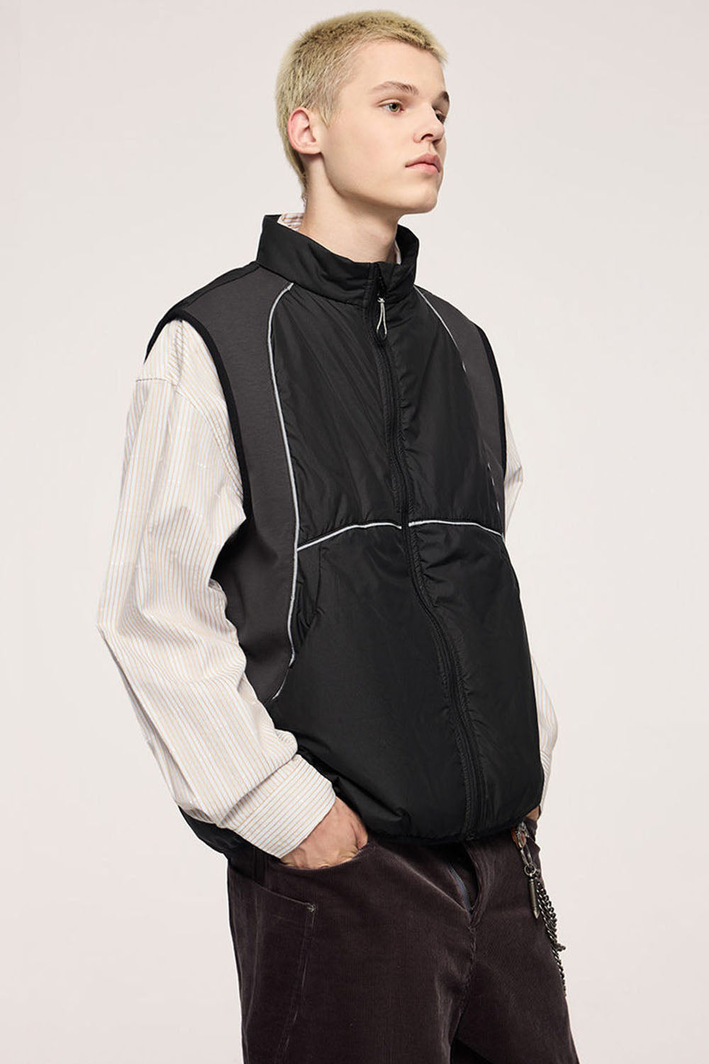 Functional Cotton Vest Outdoor Color Block Utility Vest