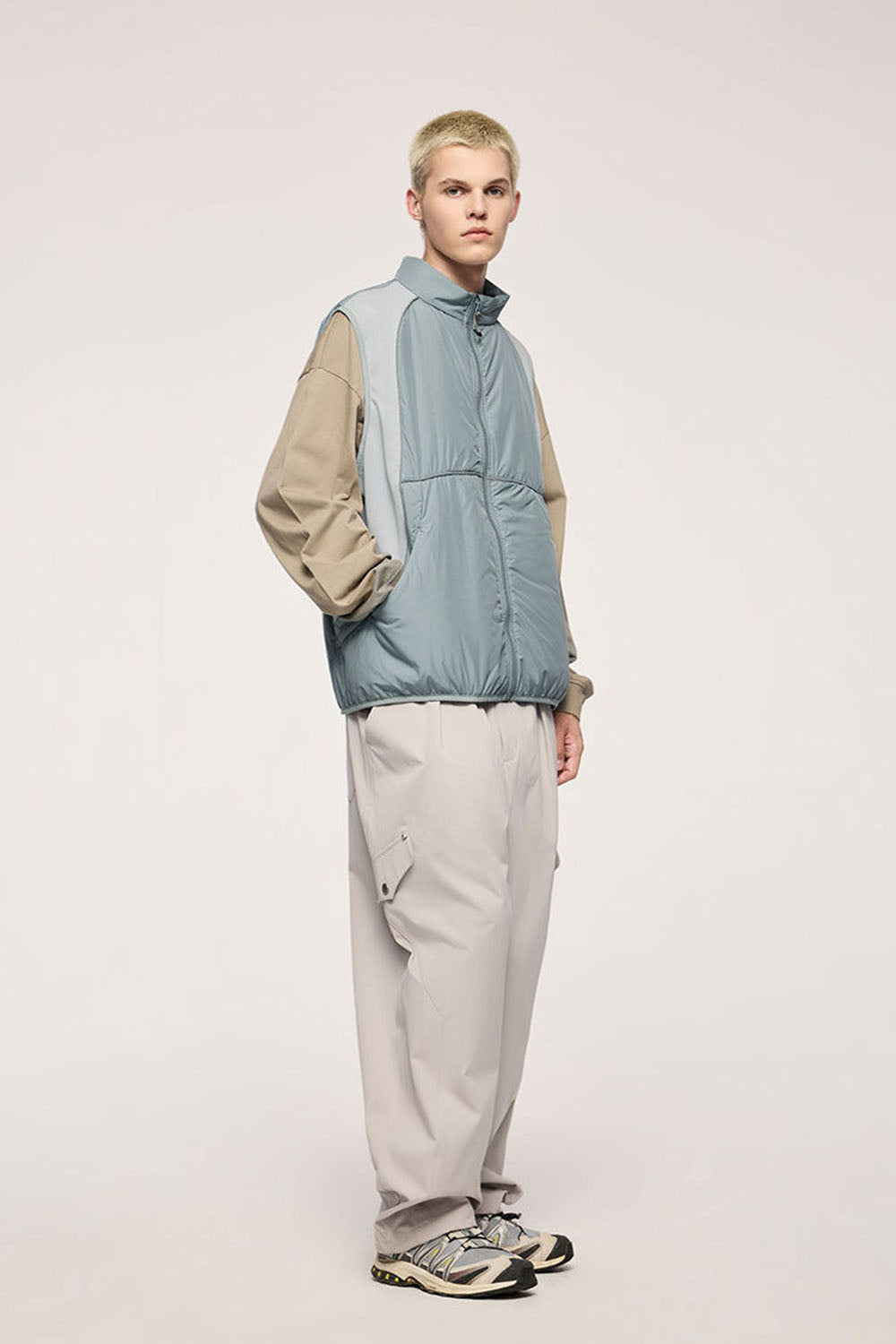 Functional Cotton Vest Outdoor Color Block Utility Vest