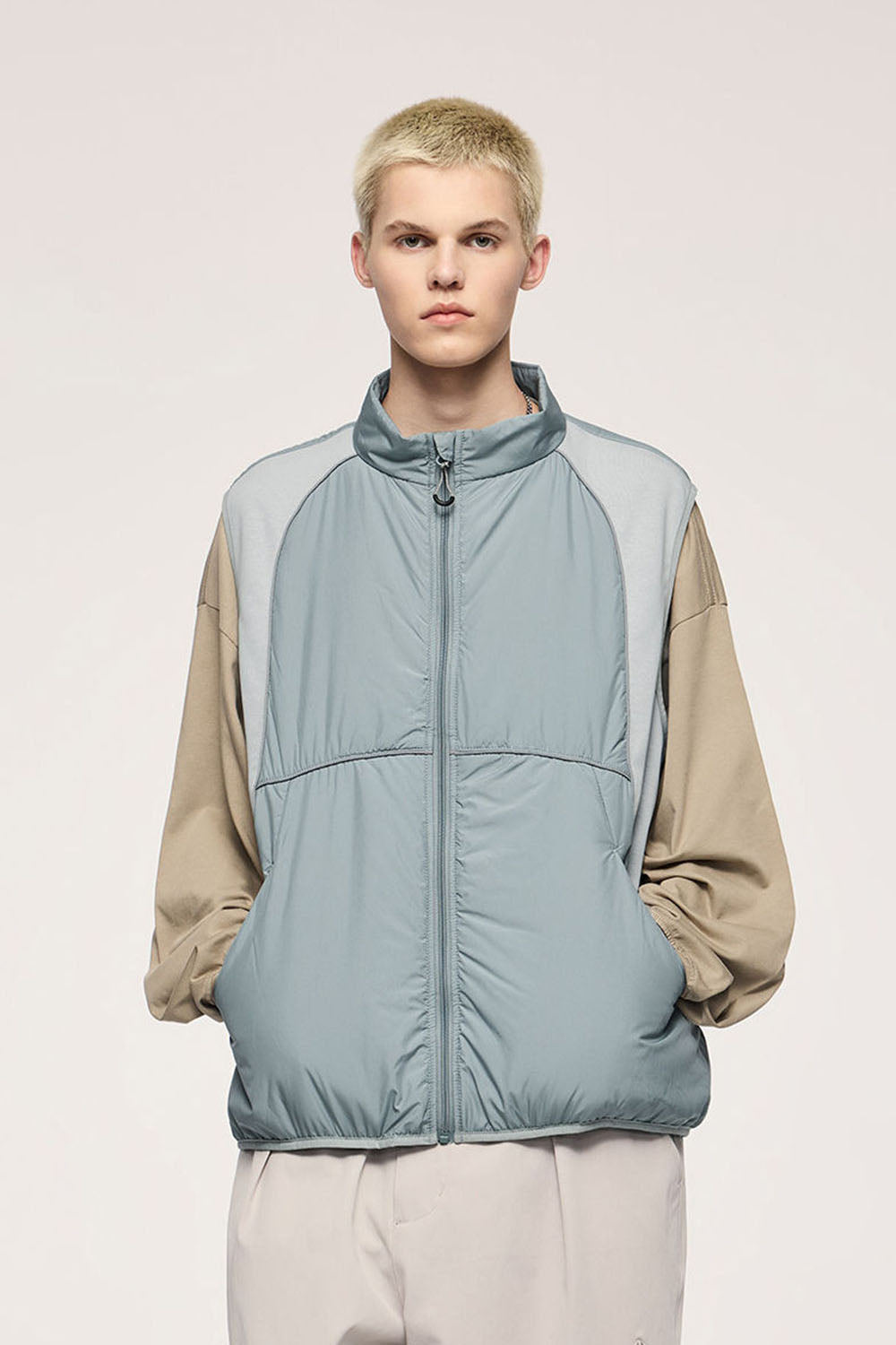 Functional Cotton Vest Outdoor Color Block Utility Vest