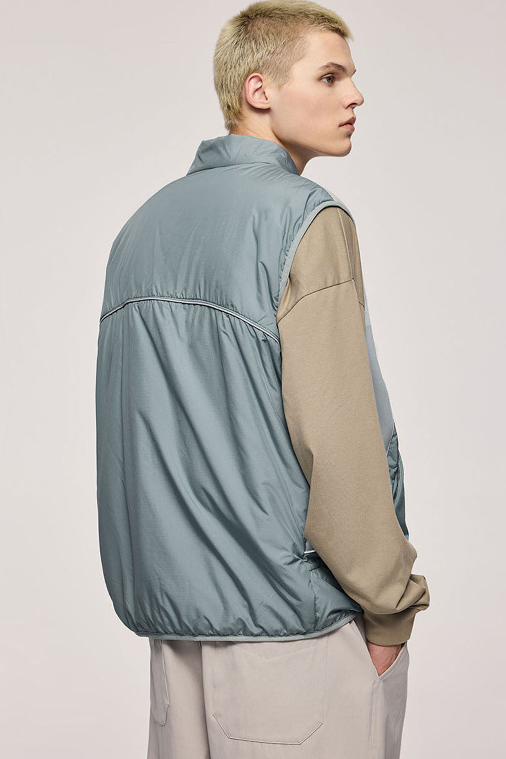Functional Cotton Vest Outdoor Color Block Utility Vest