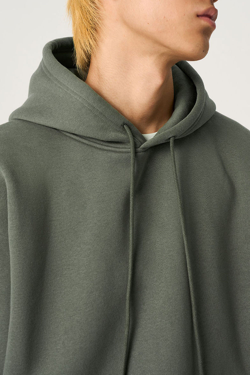 Solid Color 350g Fleece Hoodie with Plush Lining