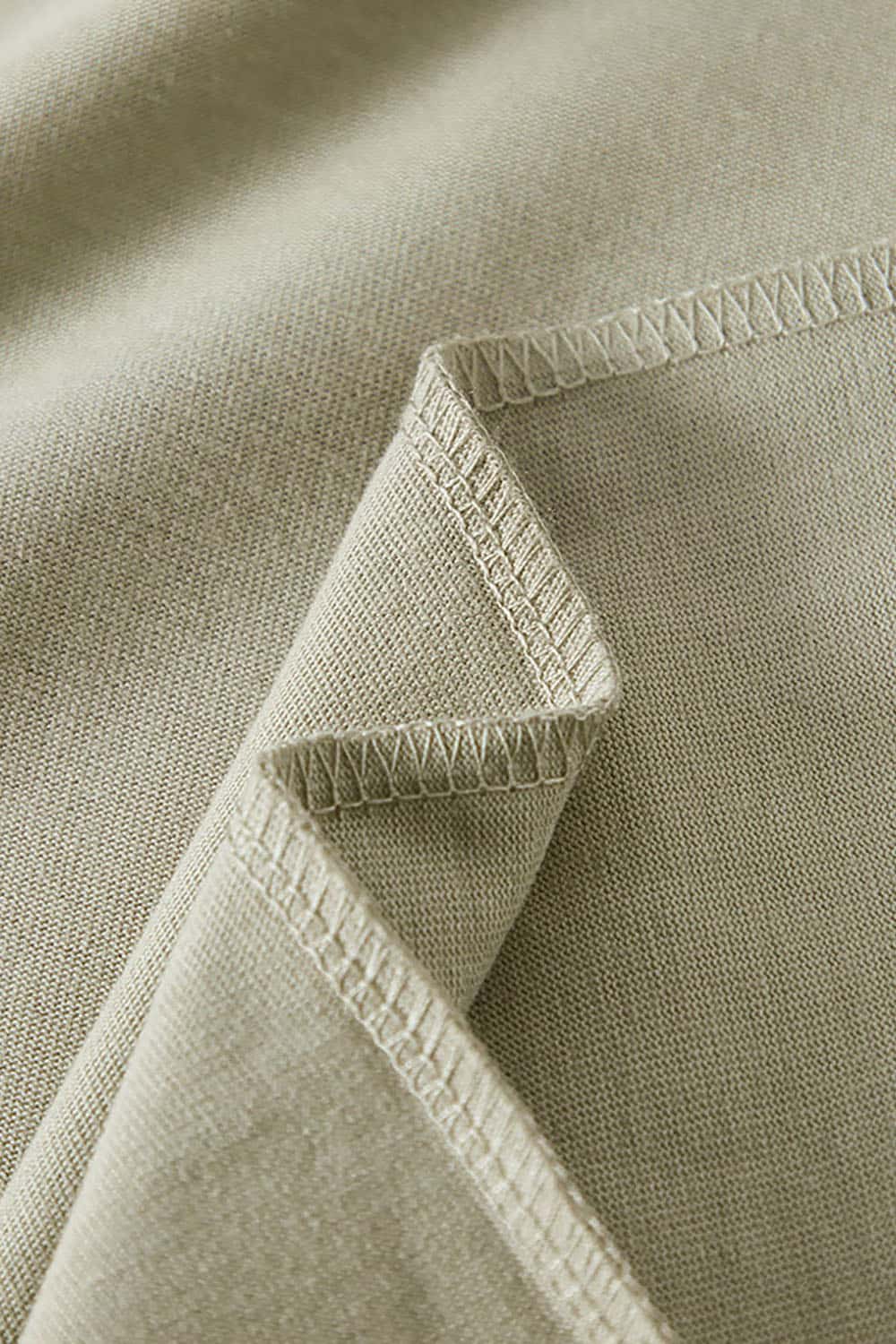 Heavyweight Basic Long Sleeve Solid Color Cotton Loose-Fit Plus Size T-Shirt