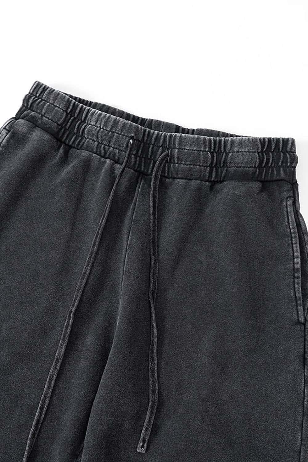 Unisex Casual Straight-Leg Sports Pants in Vintage Wash