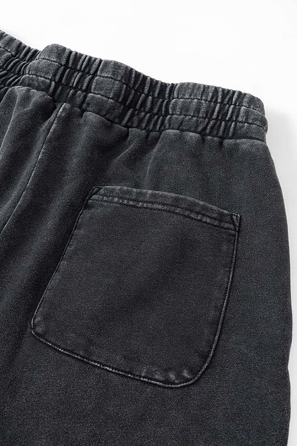 Unisex Casual Straight-Leg Sports Pants in Vintage Wash