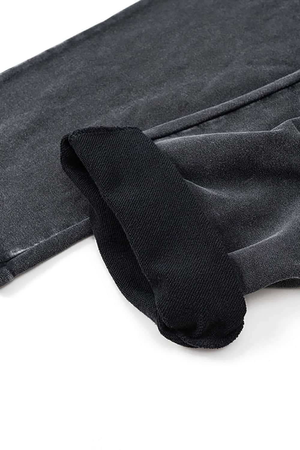 Unisex Casual Straight-Leg Sports Pants in Vintage Wash