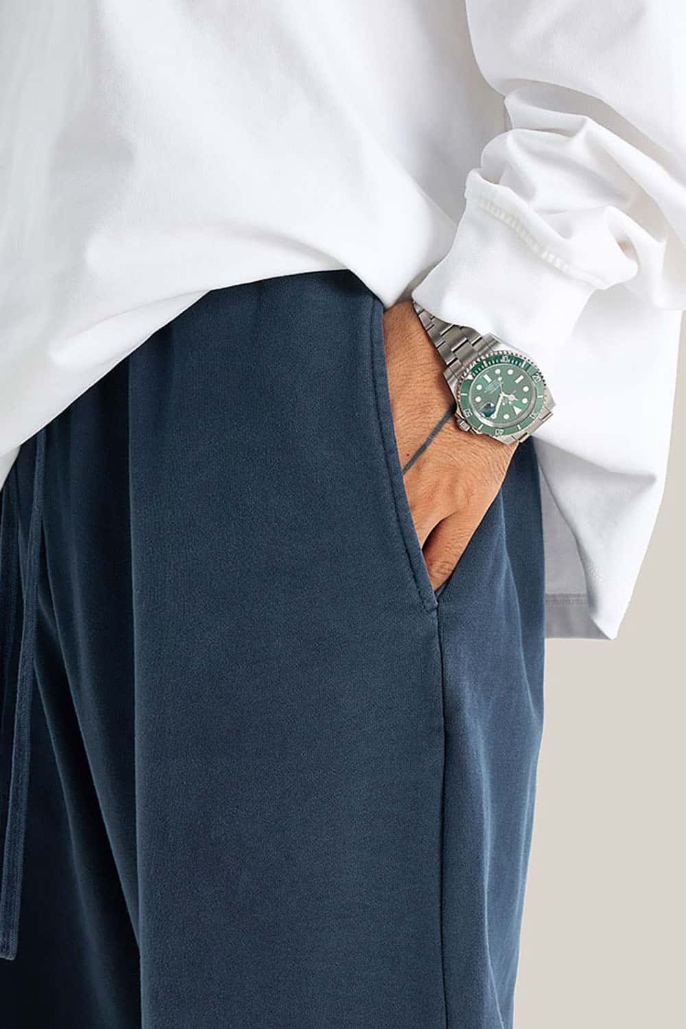 Unisex Casual Straight-Leg Sports Pants in Vintage Wash