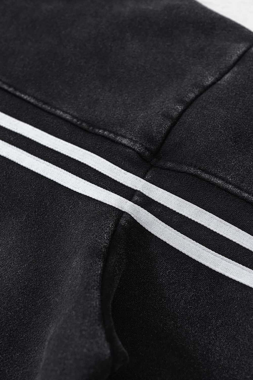 High-Street Retro Wash Fleece-Lined Thick Hoodie