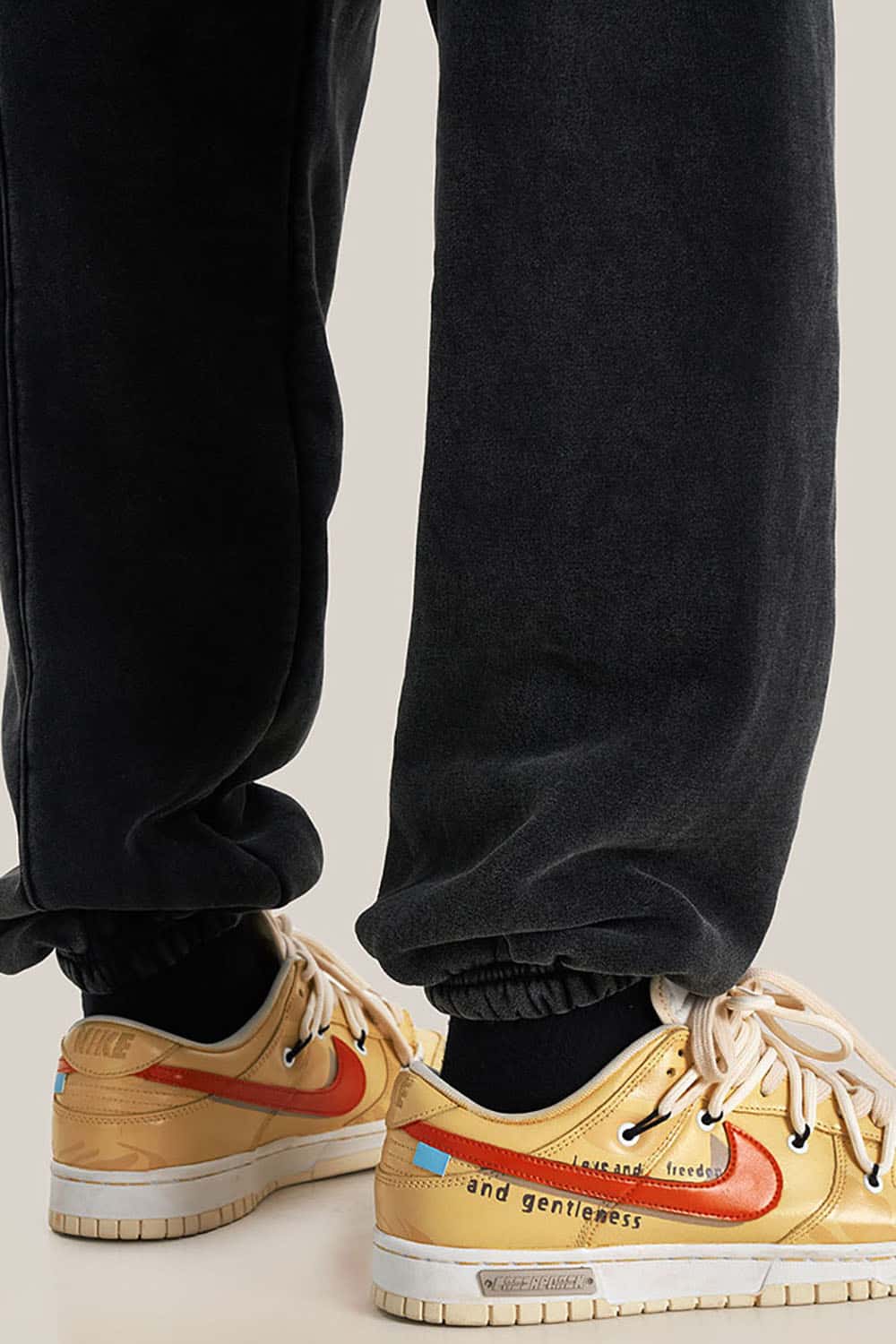 Vintage Wash Fleece-Lined Cuffed Casual Sport Joggers