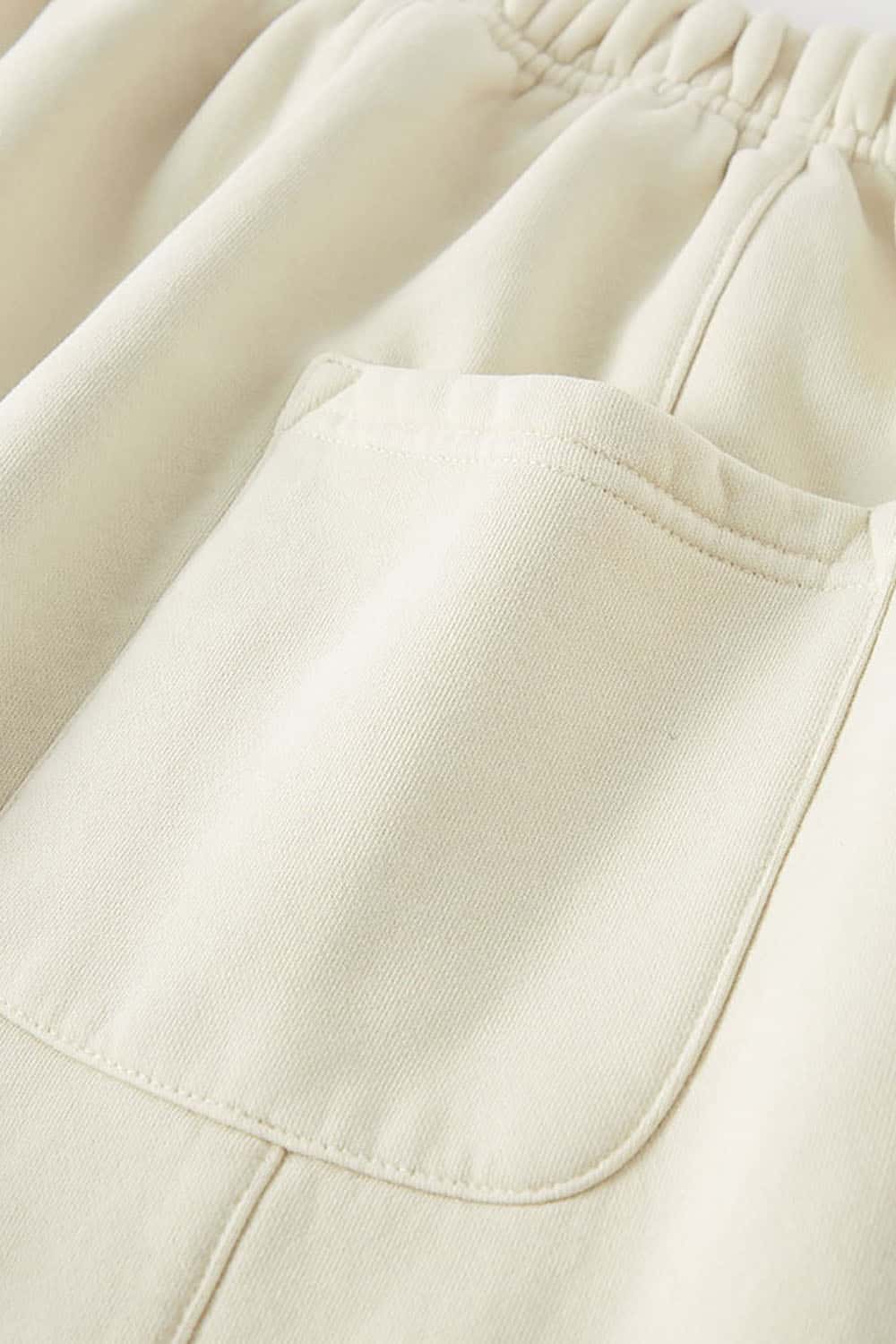 Vintage Wash Fleece-Lined Cuffed Casual Sport Joggers