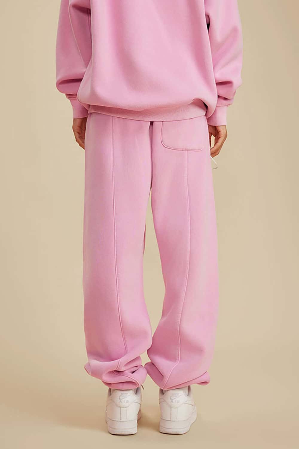 Vintage Wash Fleece-Lined Cuffed Casual Sport Joggers