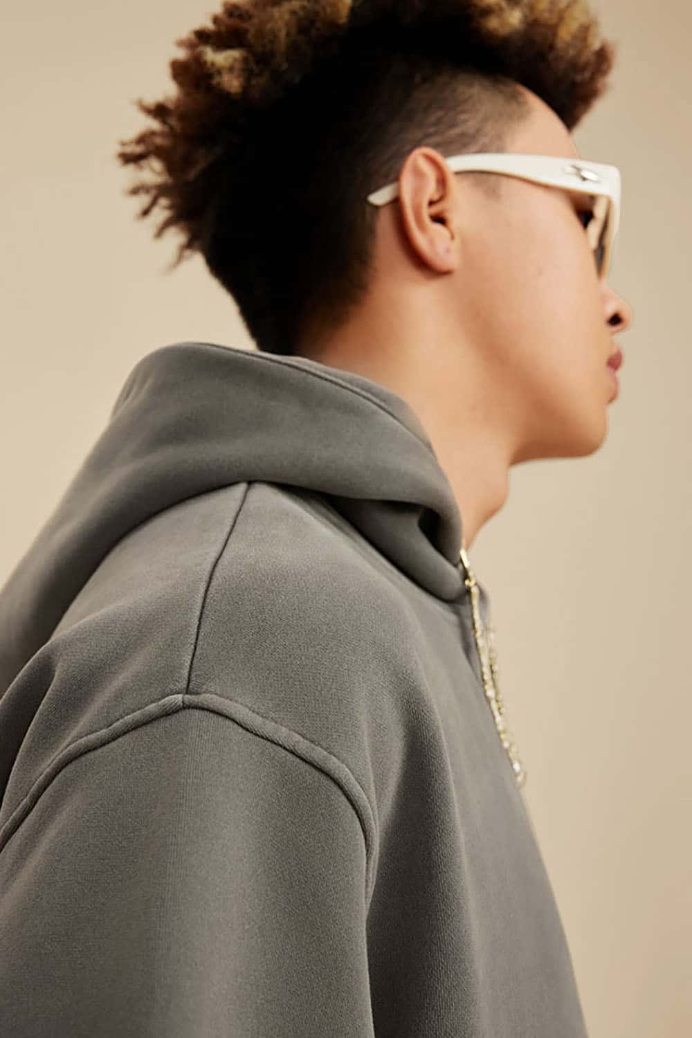 Heavyweight Fleece-Lined Hooded Vintage Wash Sweatshirt