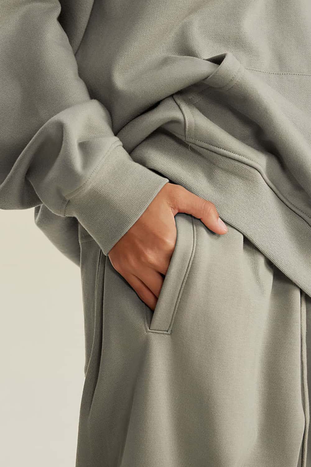 Heavyweight Loopback Cotton Joggers with Cuffed Ankles