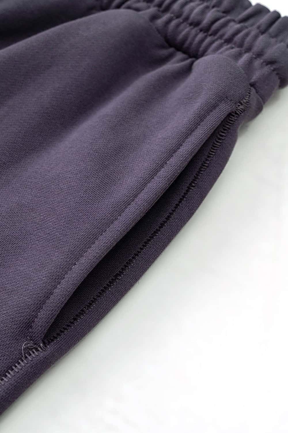 Loose Fit Elastic Cuff Casual Sport Joggers in Solid Color